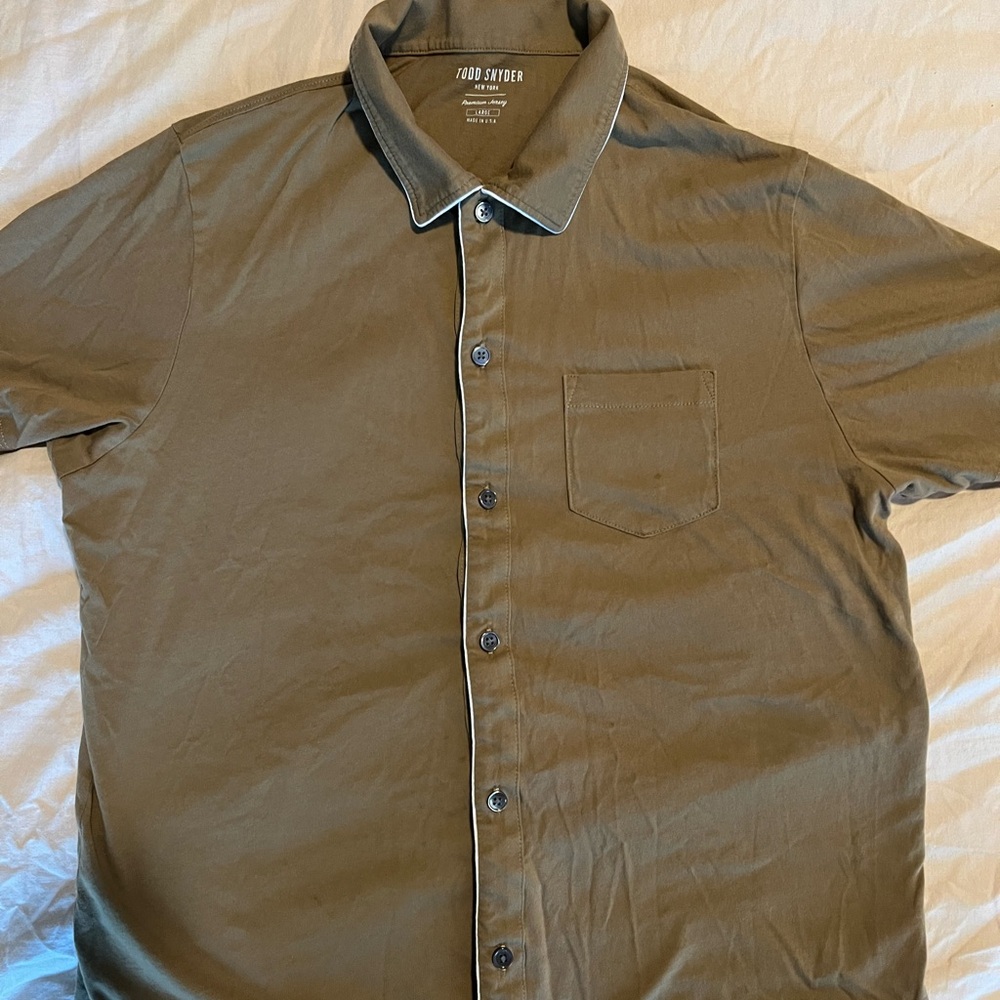 Todd Snyder Khaki Men's Button Down Shirt